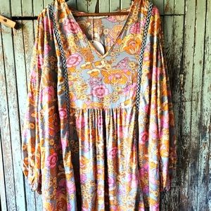 1X RustyDusty Flowy Floral dress